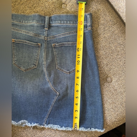 J Crew Denim Mini Skirt Raw Edge Hem XS - Picture 5 of 5